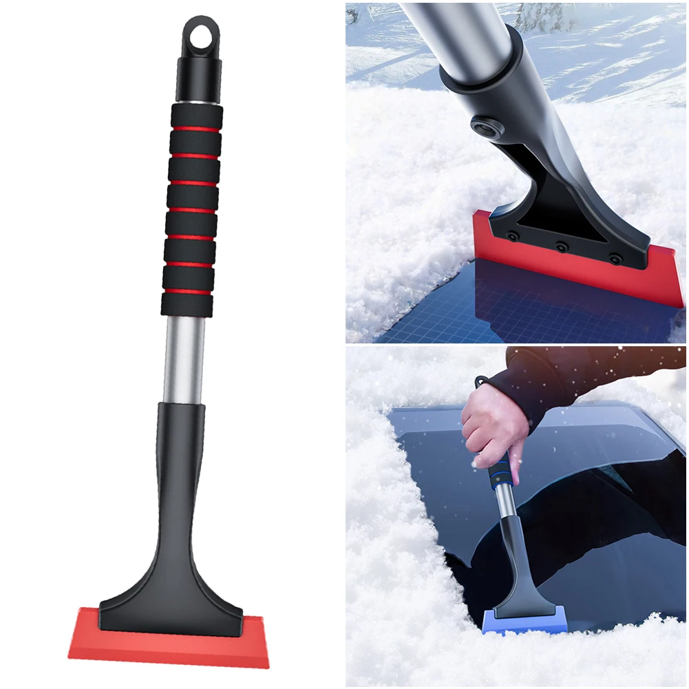 Extendable Ice Scraper snow ice scraper ice deicing tool windshield shovel snow shovel with Sponge Handle Car Snow Scraper Ergonomic Car Window Snow Remover Windscreen Protection Accessories