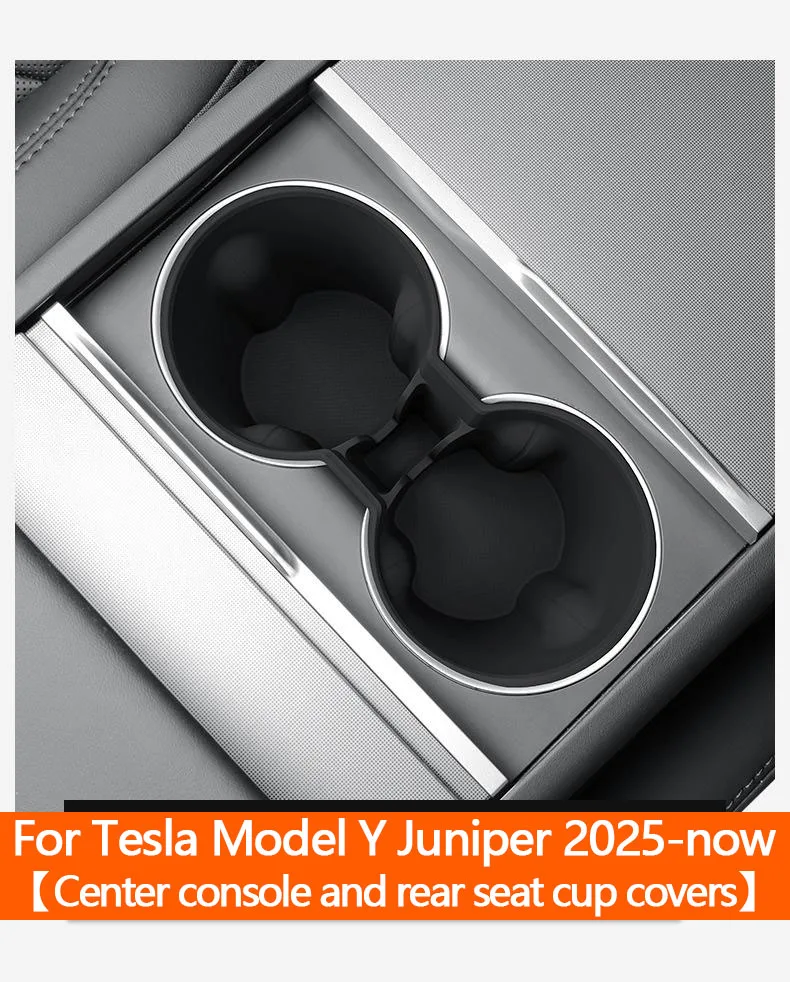 For Tesla Model Y Juniper 2025 Interior Accessories Cup Holder Silicone Center C
