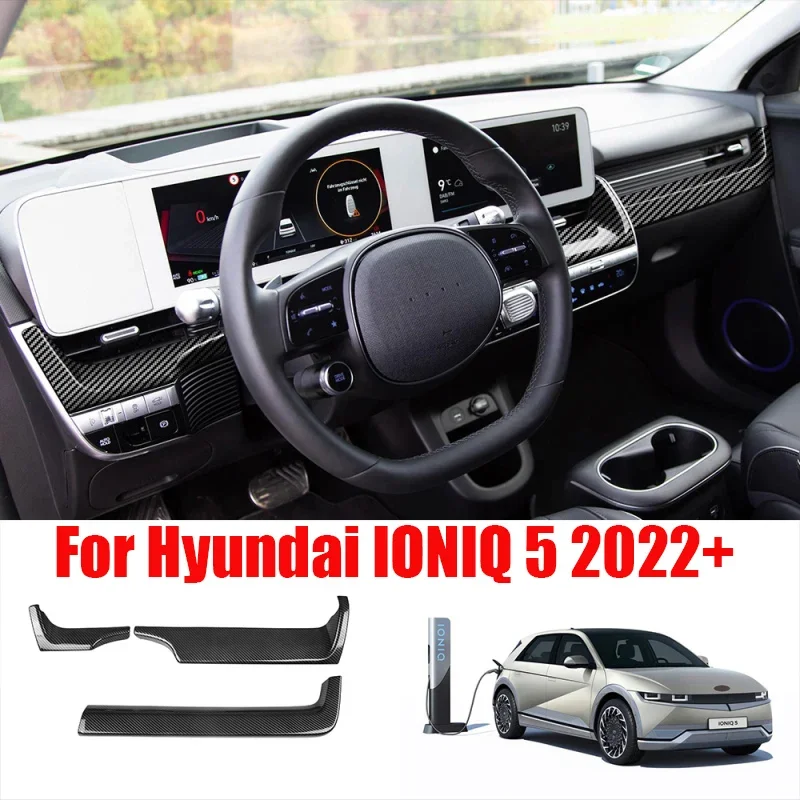 

Для Hyundai Aini Krypton IONIQ5 IONIQ 5 2022 + ABS передний инструмент центральное управление воздуховыпускная панель полоса декоративная крышка