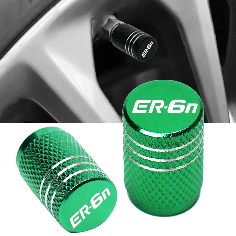 

For Kawasaki ER6N ER-6N ER 6N 2009-2023 2016 2017 2018 Accessories Motorcycle CNC Aluminum Tire Valve Air Port Stem Cover Caps