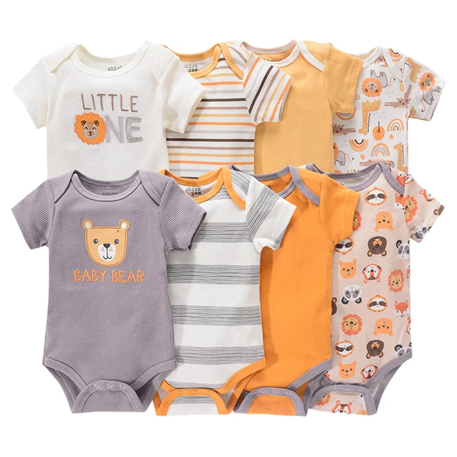 Body en coton à manches courtes pour nouveau-né, vêtements pour bébé garçon,  fille, 0 à 24 mois - AliExpress