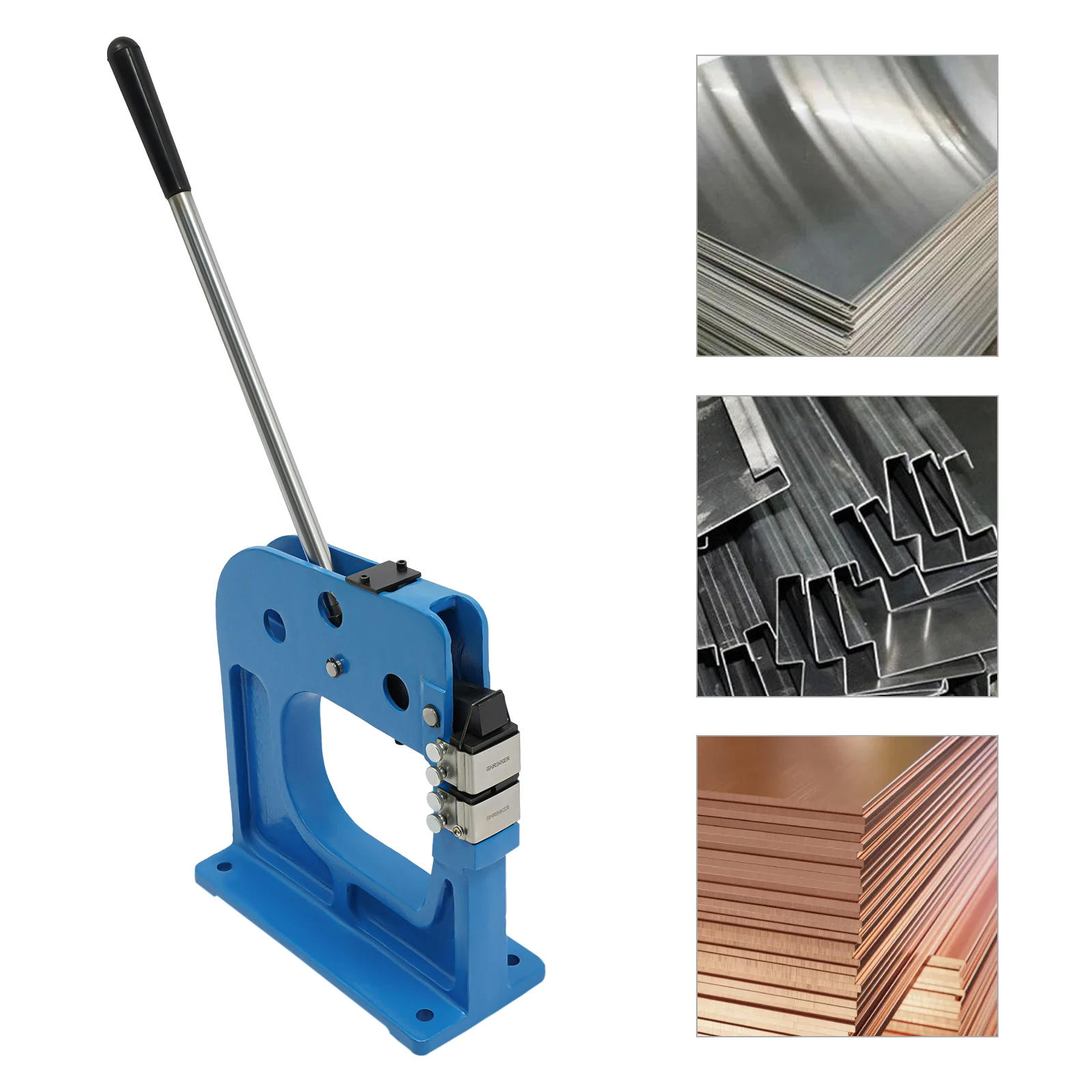 Blechbiegemaschine, Metall-Schrumpf- und Streckwerkzeug, Multifunktionale Manuelle Formgebungs- und Biegemaschine mit 2 Backenformen – Detail 3