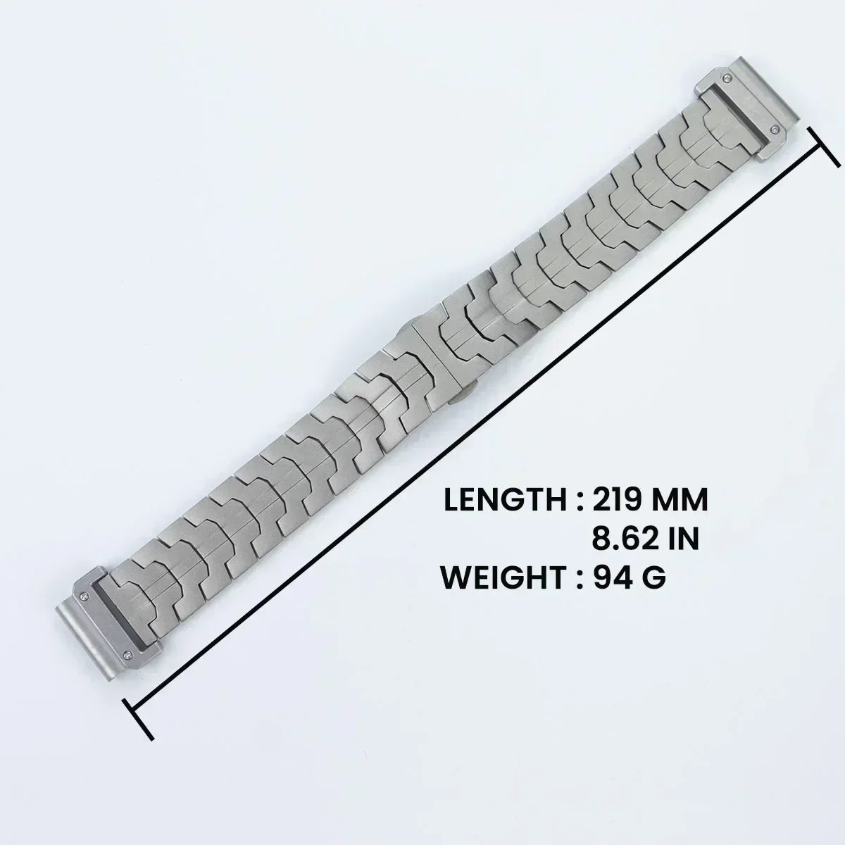 Premium Titanium Color Stainless Steel Quick Fit Watch Strap