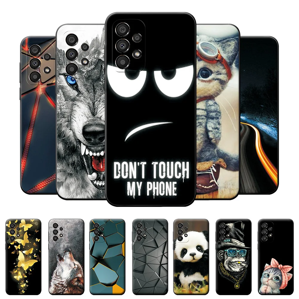 Per Samsung Galaxy A53 Custodia A73 A33 5G Cool Matte Custodia Morbida In Silicone Per Samsung A53 5G Galaxy A33 Cover Funda Bumper Capa