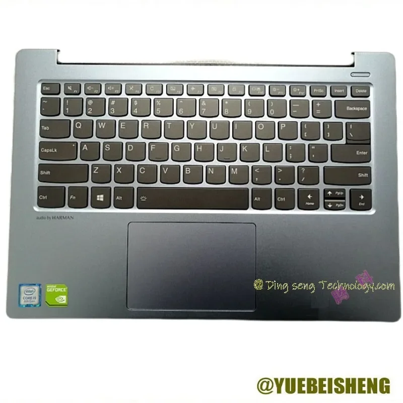 

96% Новинка для LENOVO IdeaPad Air 14IKB 530S-14 Подставка для рук Верхняя Крышка корпуса с английской клавиатурой без FP отверстия тачпад синий