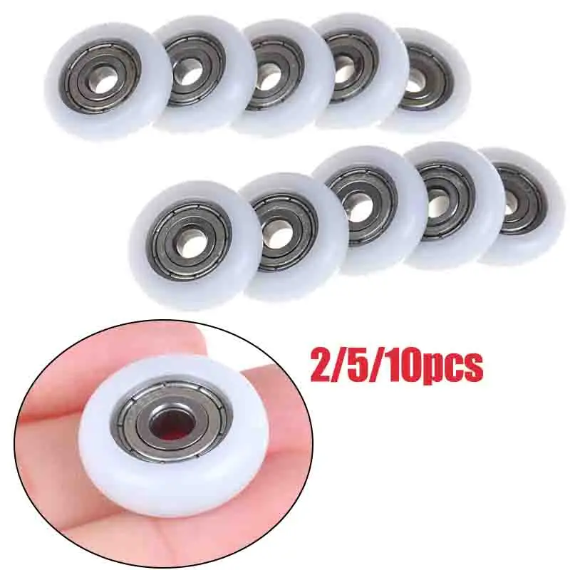 2/5/10pcs sliding shower roller wheel plastic door replacement roller wheel
