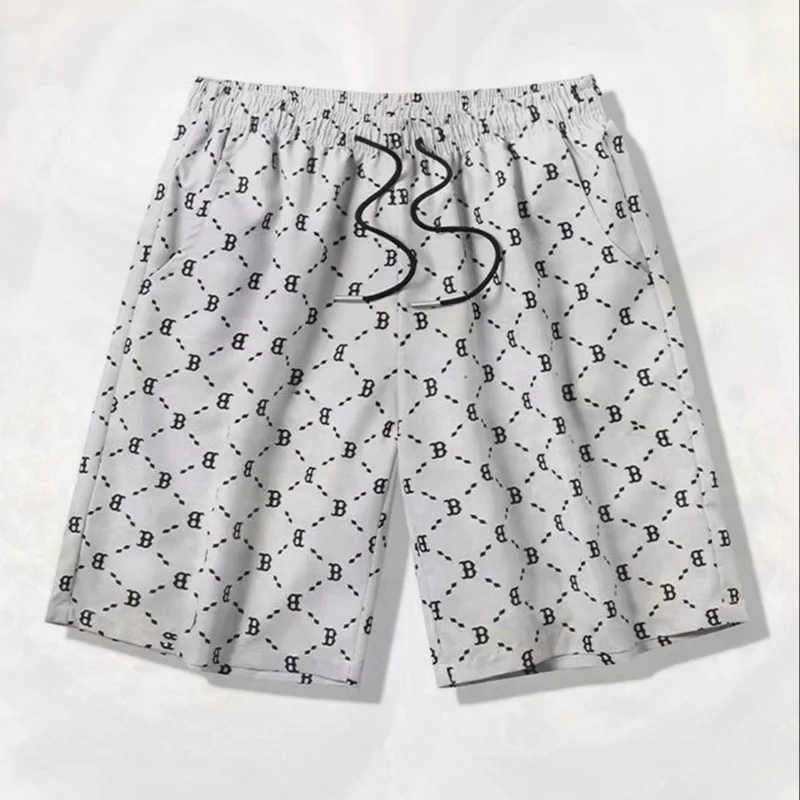 Fitness Sport Summer Shorts Men Quick Drying Soft Cool Casual Shorts Men's Vacation Breathable 2023 Printing Shorts Male 001I
