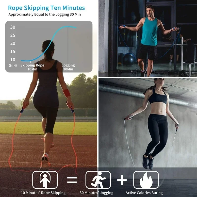 Jump Rope Bearing Jump Rope Adjustable Jump Rope Speed Weight Fitness Adult Kids Fitness Equipment Workout MMA Training Gear
