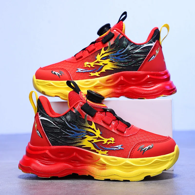 52785-65102b.jpg Kids Anti Slip Running Sneakers Breathable Shock Absorbing Sports Shoes