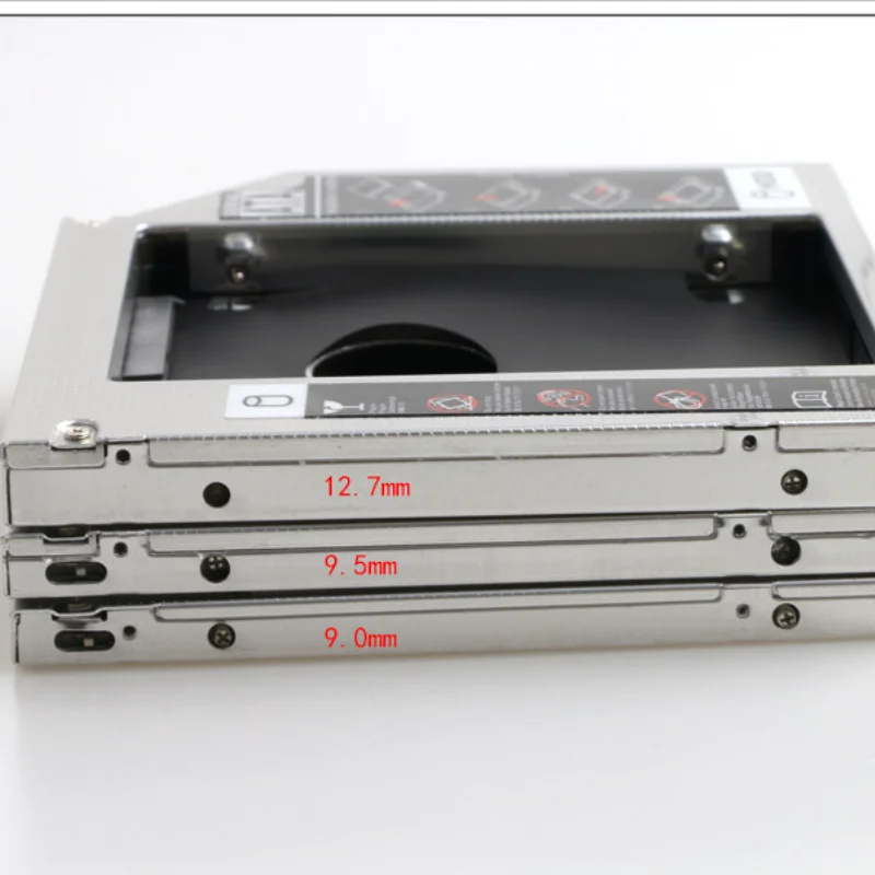 Optibay ϵ ũ ̺ ڽ Ŭ DVD  ̽, ƮϿ 2.5 SSD, ˷̴  2 HDD ĳ, SATA 3.0, 9.5mm, 12.7mm