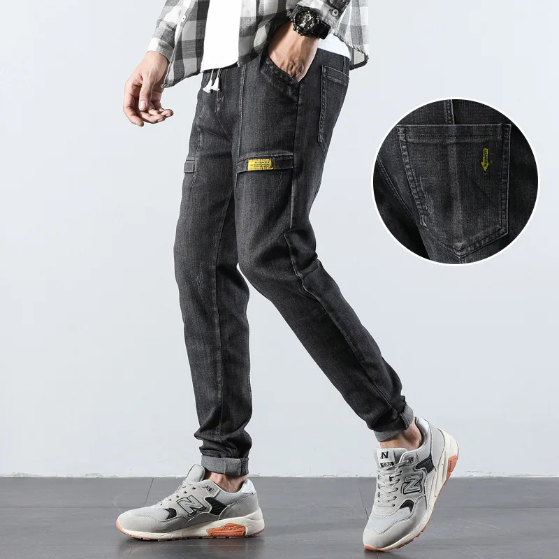 

Fall High Quality Men's Jeans Y2K High Street Loose Fashion Men's Pants Spliced Jeans