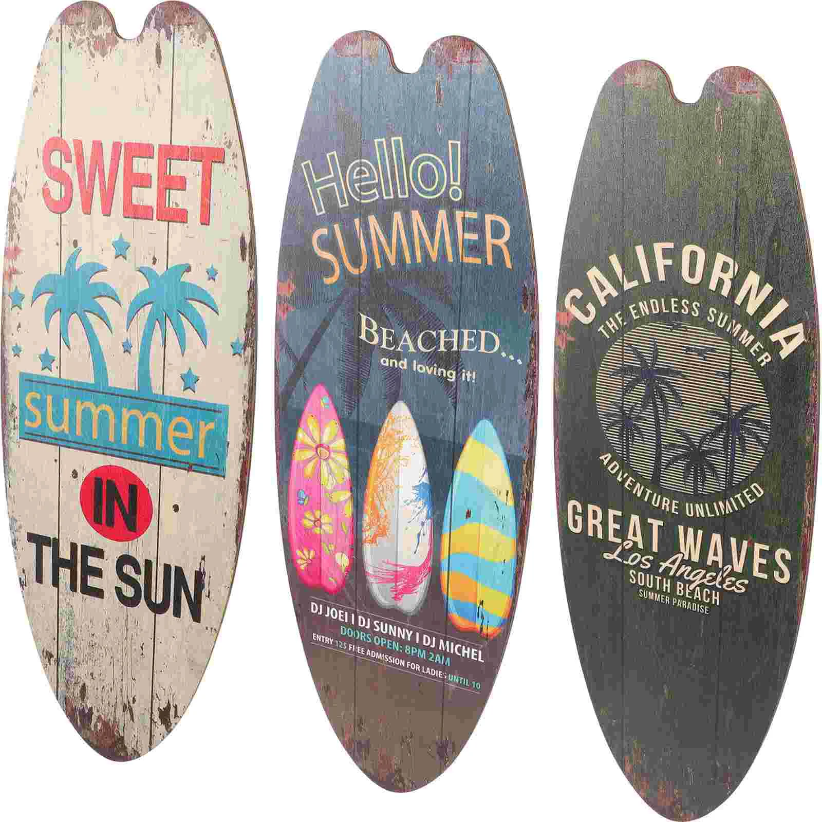 

Wall Art Beach Surf Board Wall Decorations Decor Wooden Wall Art Surf Party Decorations Surf Boards for Decorating