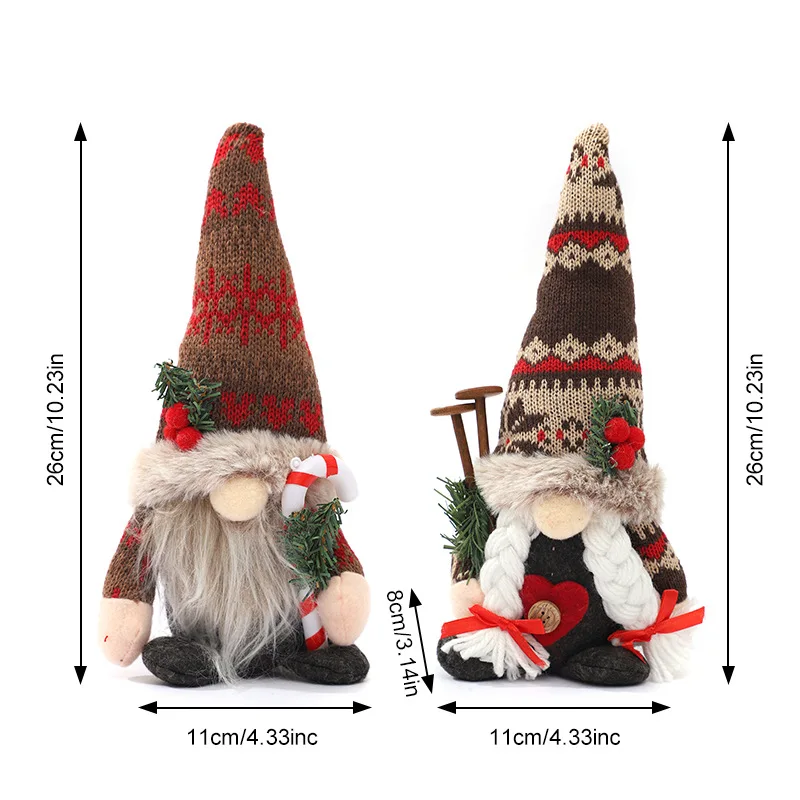 Christmas Gnomes Faceless Doll Decoration Tabletop Decoration Merry Christmas Elf Decoration Home Indoor Christmas Decorations