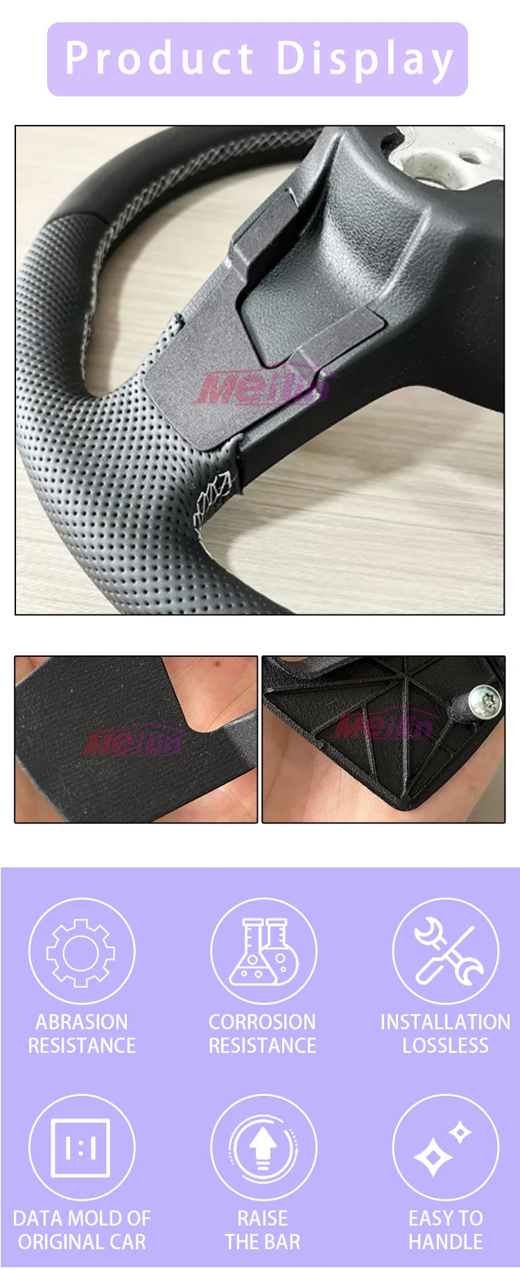 Gilt nur für die Paddelabdeckung der Volkswagen Golf MK7 7.5 GTI R Polo RLine Sportlenkradbaugruppe – Detail 1
