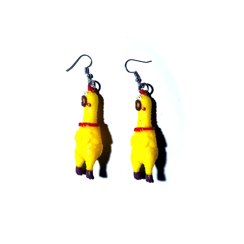 Rubber Chicken Earrings: Superfun, Realistic, Cute and Totally Unique Plastic Earrings