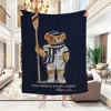Digital Print P-Polos Bear Sofa Blankets for Winter Warm Knee Fleece Custom Bed Fluffy Soft Blanket King Size Microfiber Bedding 1