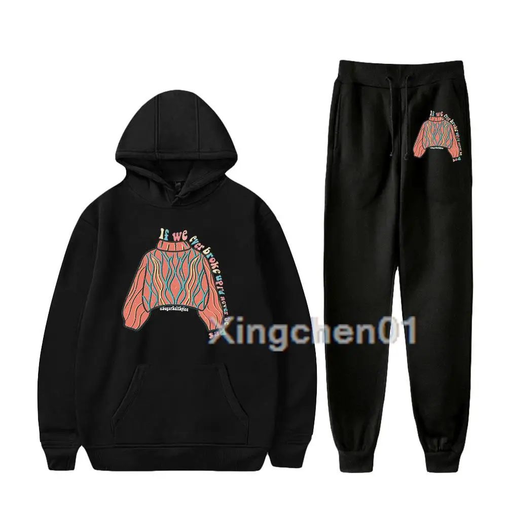 

Mae Stephens erkek/kadın seti Hoodie pantolon eşofman spor Hoodies