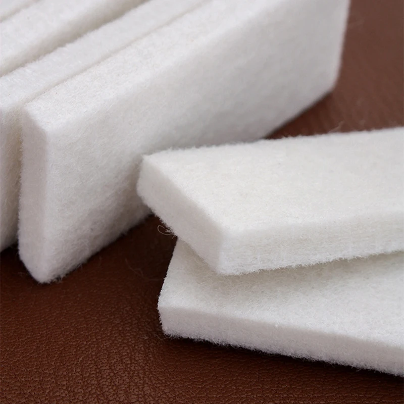 Leather Edge Dye Fiber Block Handmade DIY Leather Craft Treatment Tools 10x3.2x1cm 2Pcs
