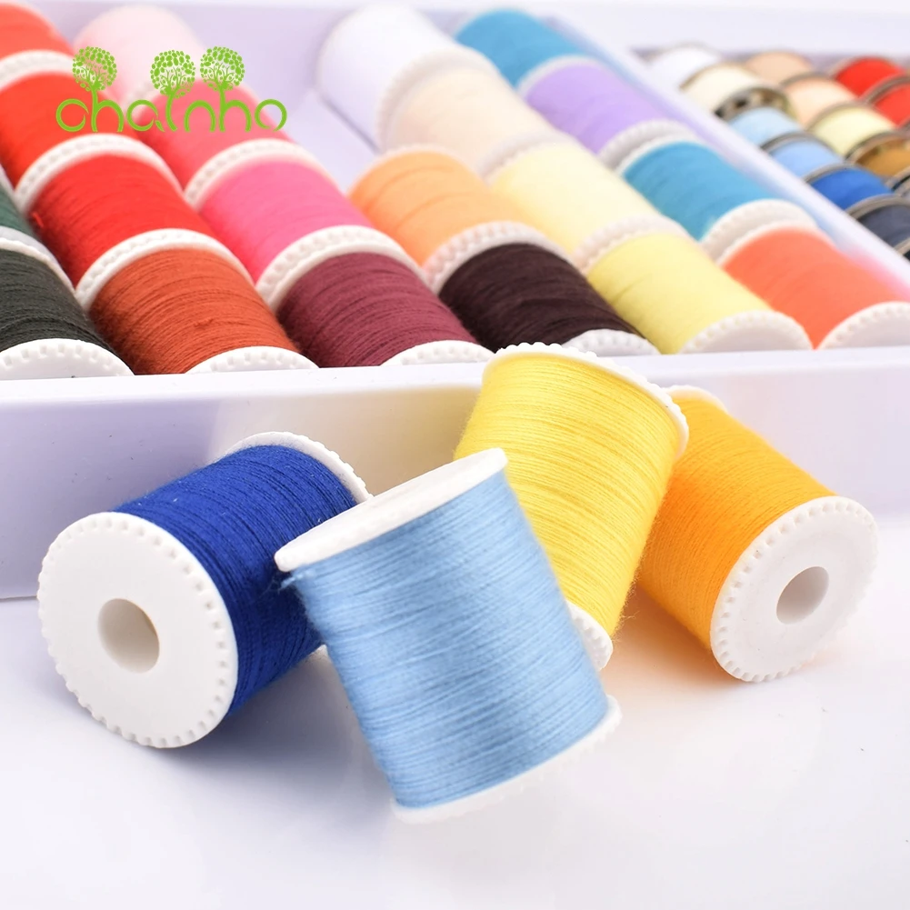 Chainho,32 Pieces Plastic Axis Home Sewing Machine Thread,28 Pieces Metal Shuttle Cores,DIY Sewing Tools Accessory,1 Pack,25SX7