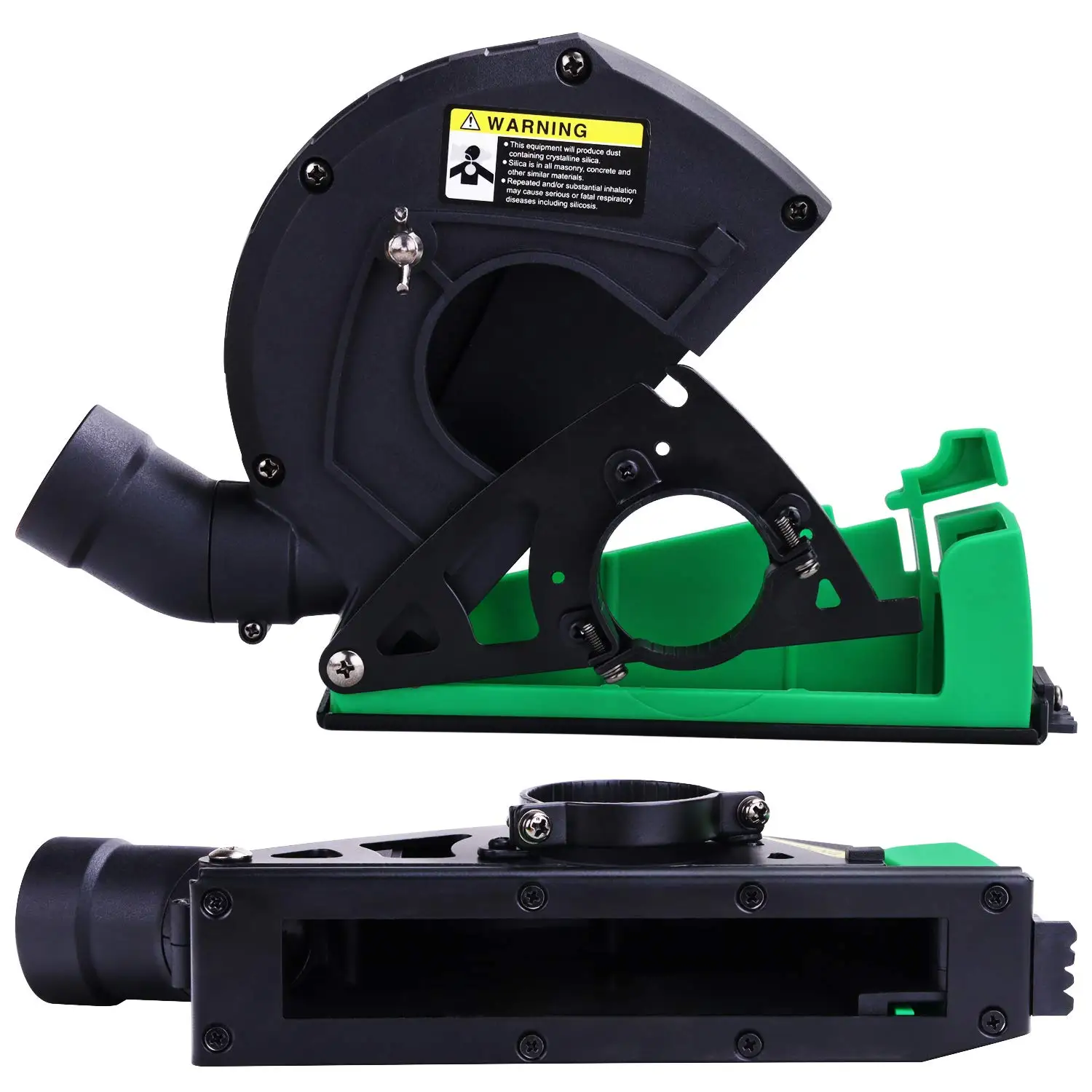 HERZO 2PCS 5Inch/125MM Dust Shroud Kit Grinding and Cutting Dust Collector Angle Grinder Cover Attachment