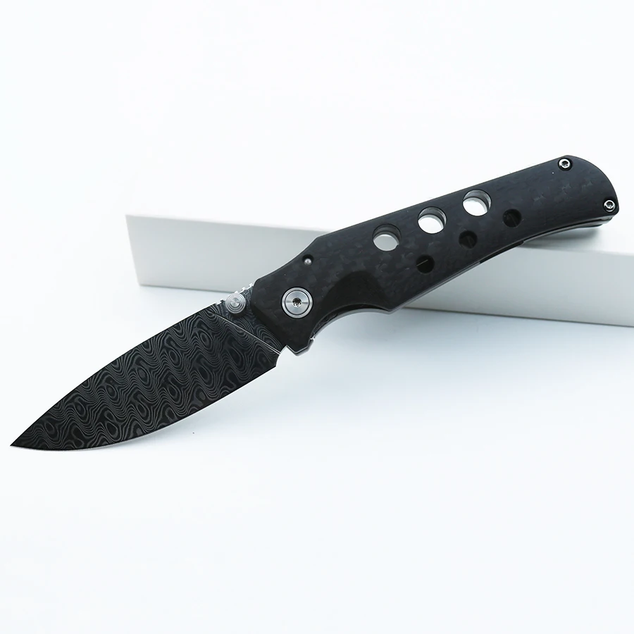 1/400 ノックスクート　4機セット PROTE JG Scout Folding Knife Damascus Blade Carbon Fiber And