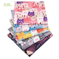 Chainho,Digital Printing Waterproof Fabric,DIY Quilting & Sewing Material, Cats & Fishes Series,For Suitcase,Handbag,Tablecloth