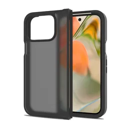 Matte Shockproof Translucent Hard Bumper Case - Full Protection - pixel 9pro fold (Black)