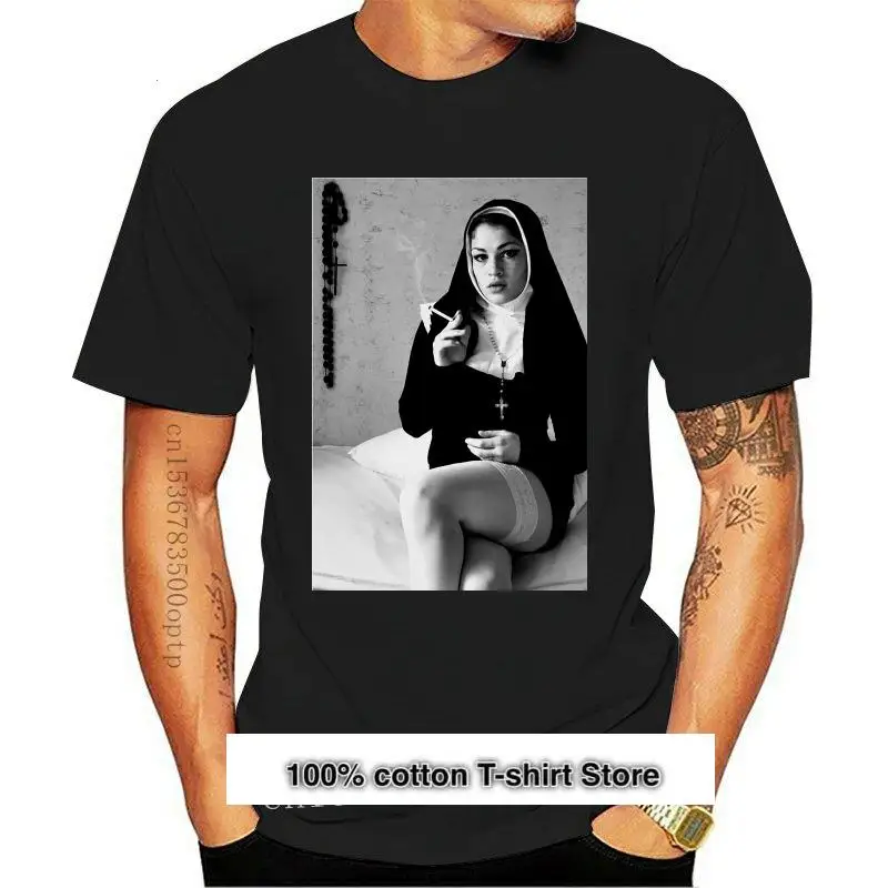 

New 2023 T Shirt Custom Printed 100% Cotton T-shirts Blaze Man Sexy Nun Gift Idea