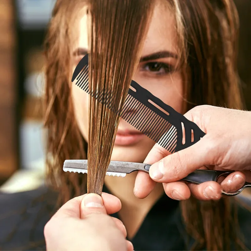 1PCS New Fine-Tooth Comb Metal Pin Anti-static Hair Style Tail Comb Separate Parting Hair Salon Professional Tools