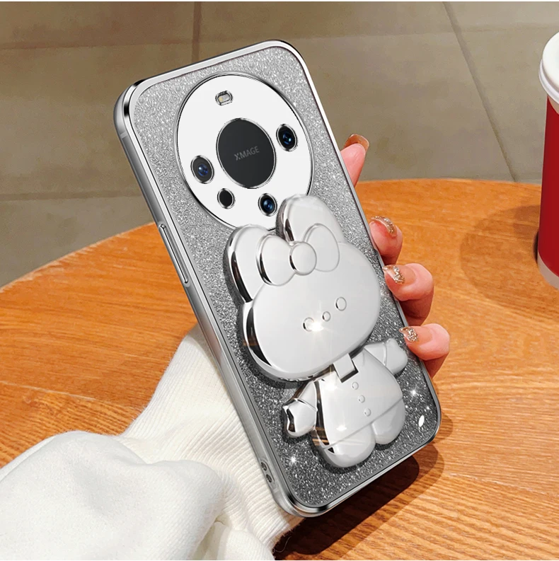 Coque de protection souple avec miroir de maquillage et paillettes pour Huawei Nova 10 Pro, 8, 11, 7, SE, 5 Pro, 3, 4, 5, 6, Nova9se_voghion.com