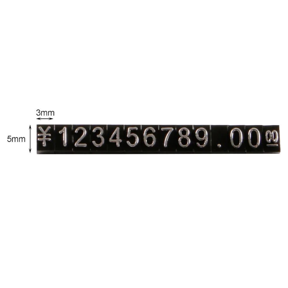 Metal Letter Sign Metal Letter Decoration Number Letter Stickers 3D Letter Stickers Door Number Sticker 3x5mm 30pcs Per Pack Price Cube Dollar Jewelry Watches Euro Sign Mini Adjustable Number Tag Display Signs For Retail Shop