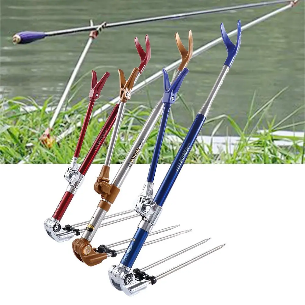 Fishing Equipment Telescopic Fishing Rods Holder Folding Stainless Steel  Hand Rod Holder Use New 1.5M 1.7M 2.1M 2.3M