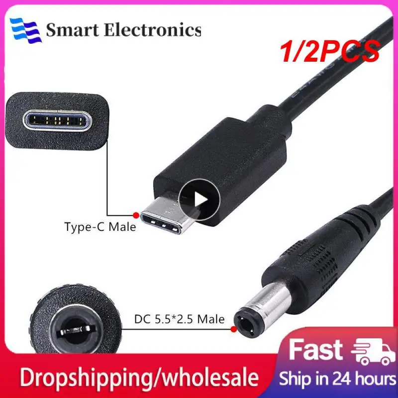 

1/2PCS Convenient Patch Cord Reliable Fast Charging Line Durable High Quality Female-to-male Adapter Dc Power Plug Fast Charging