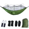 Lightweight Portable Outdoor Camping Hammock with Mosquito Net High Strength Parachute Fabric Hanging Bed Hunting Sleeping Swing 3
