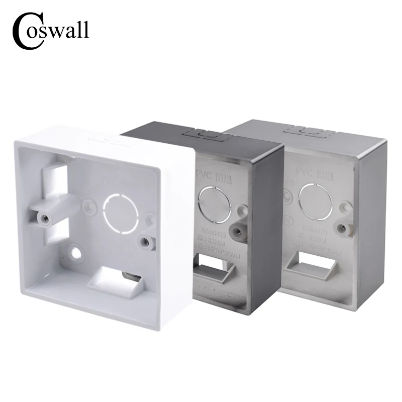 33mm Depth External Mounting Box 86 Type Switch And Socket Apply Any Position Wall Surface Coswall switch box,wall socket box