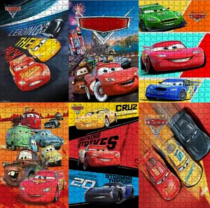 Em promoção! Carros Disney Carro De Corrida Vermelho Relâmpago Mcqueen  1000pcs Quebra-cabeças Puzzle Jogo Crianças Como Madeira Jigsaw Amigos Dom  Quarto Enfeite De Mesa