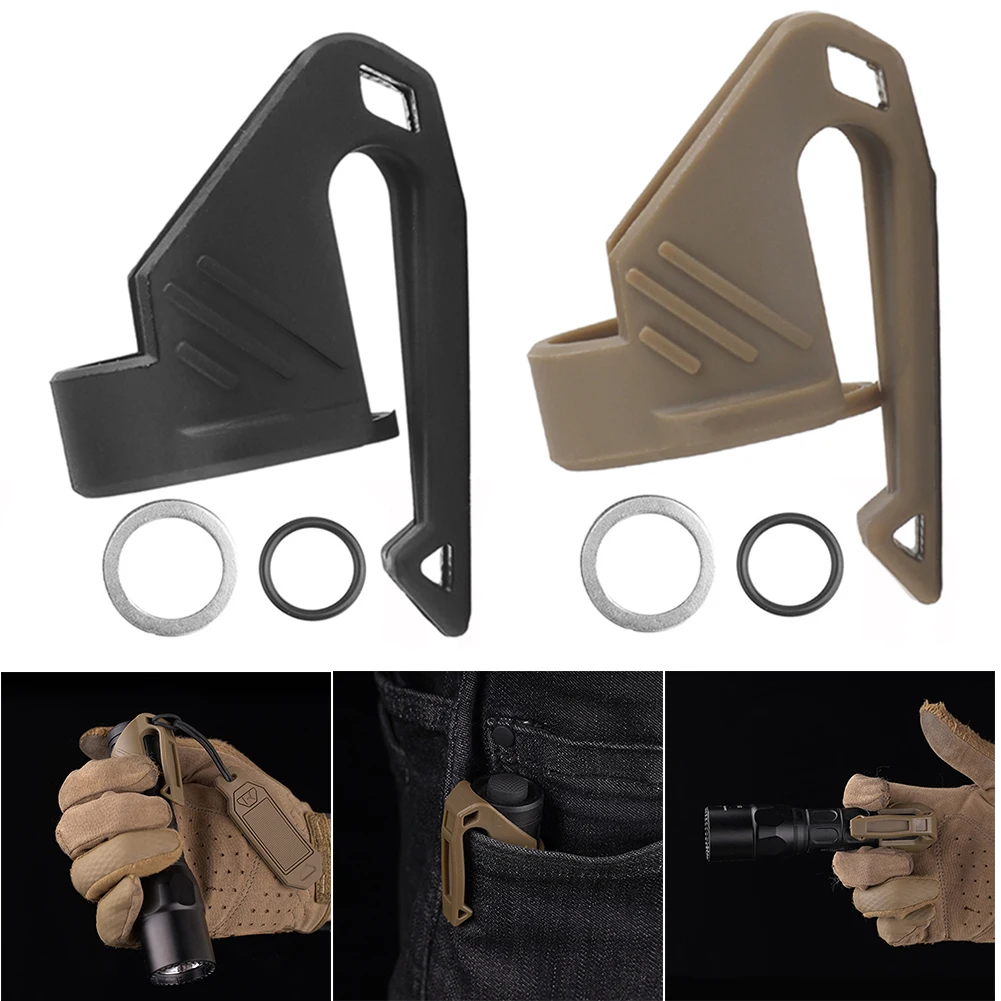 Portable Flashlight Clip Multifunction Lamp Fixing Brackets Tactical Flashlight Adapter Tactical Equipment Accessories