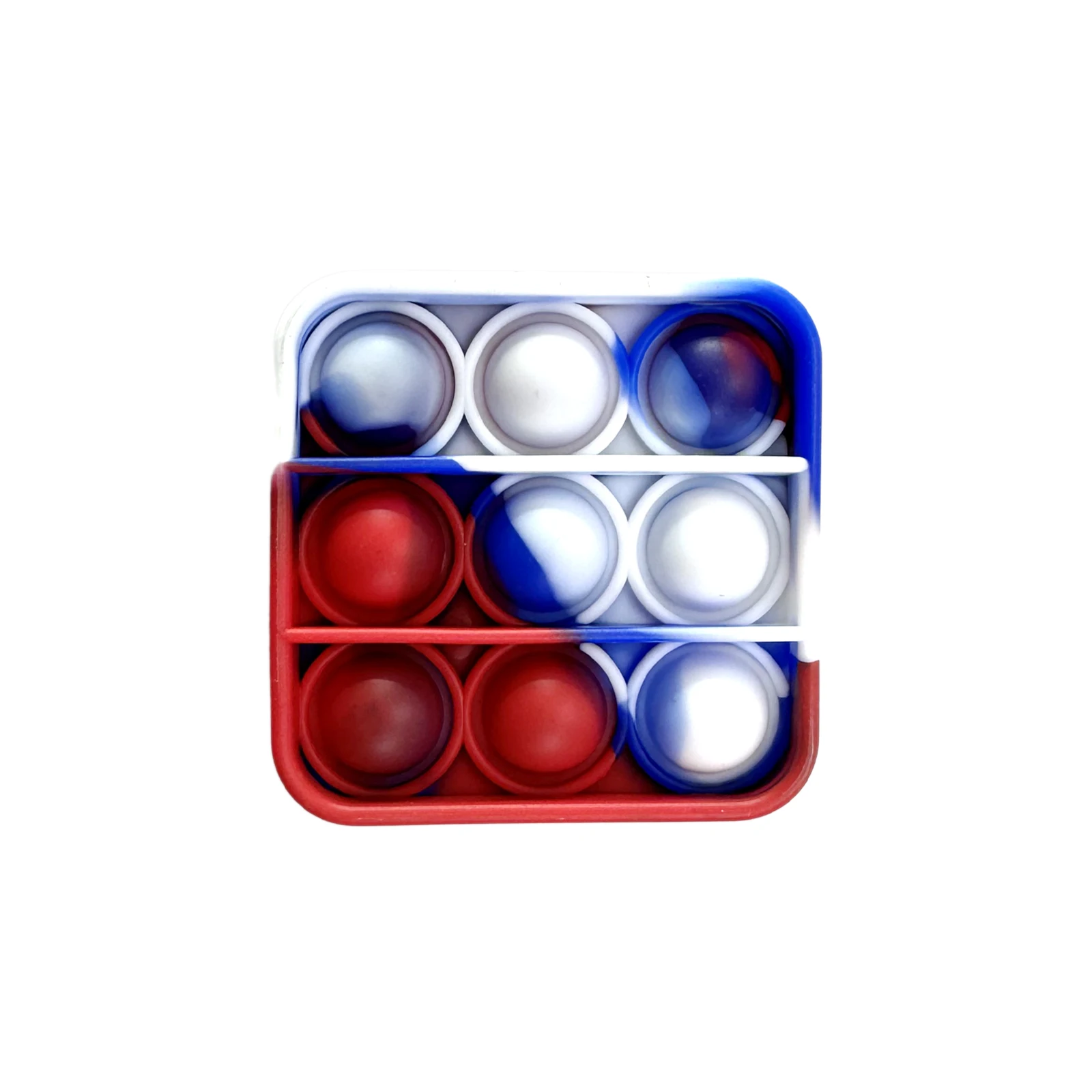 Pop Fidget Toys, Silicone Push Pop Bubble Toys for Kids and Adults Rainbow Fidget Poppers Square Octagon Heart Round Shape