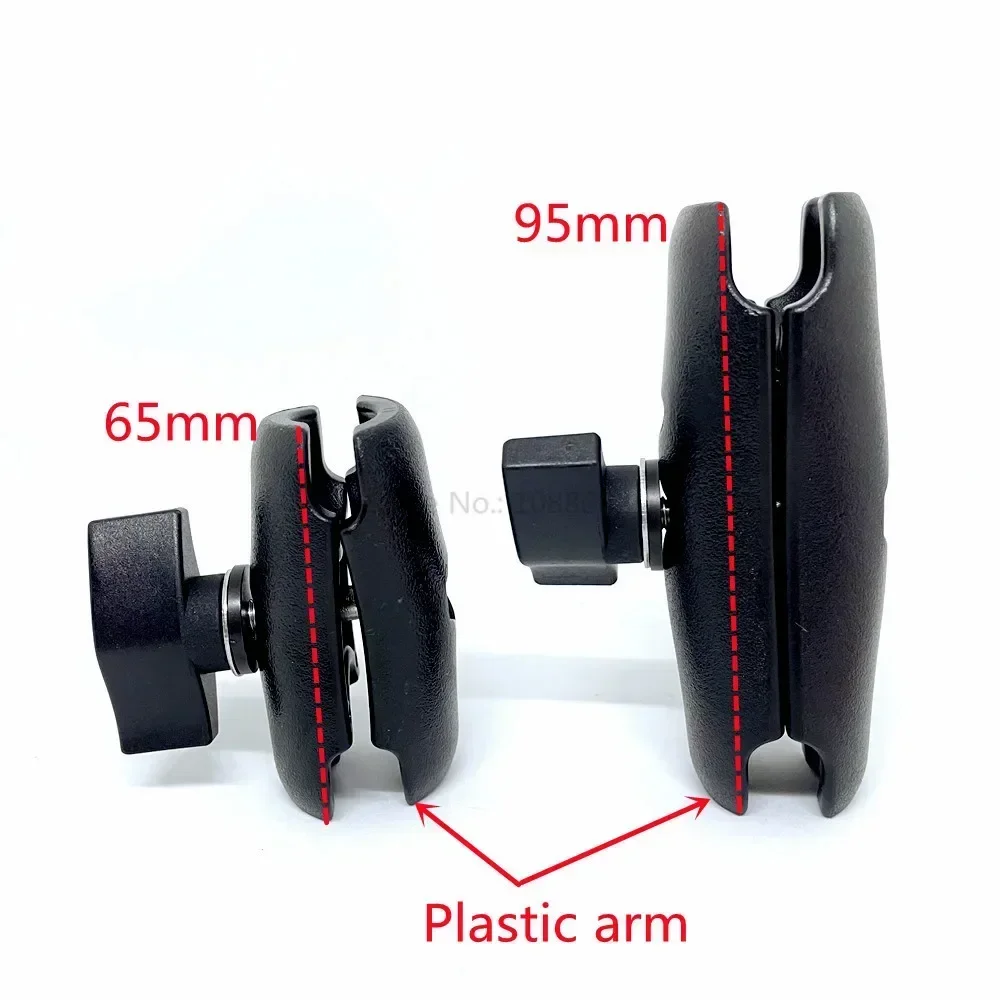 Jadkinsta Generic Plastic Motorcycle Handlebar Rail Mount Cell Phone Smartphone Holder for iPhone 1 Inch Mounts,phone mount holder