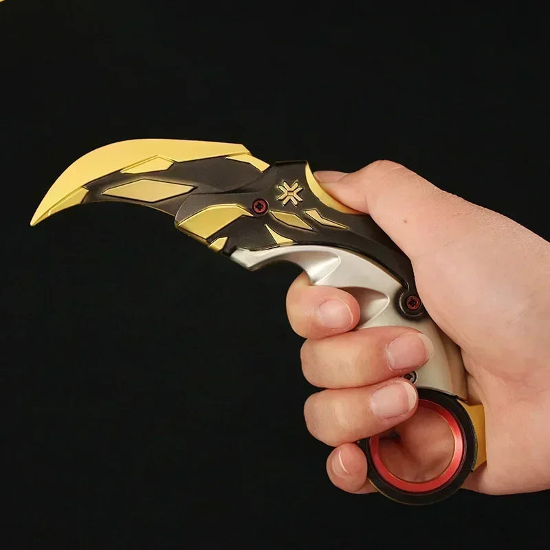 Valorant Weapon Prime Reaver Karambit Tactical Knife Melee16cm Alloy Metal Game Weapon Model Samurai Sword Gifts Toys for Boys 3