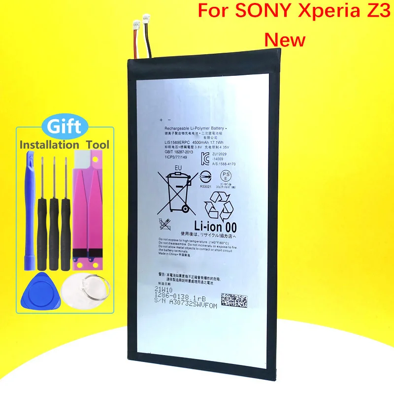 100% Nuova Batteria Lis1569Erpc Per Tablet Sony Xperia Z3 Compact Sgp611 Sgp621 Telefono Originale Di Alta Qualità