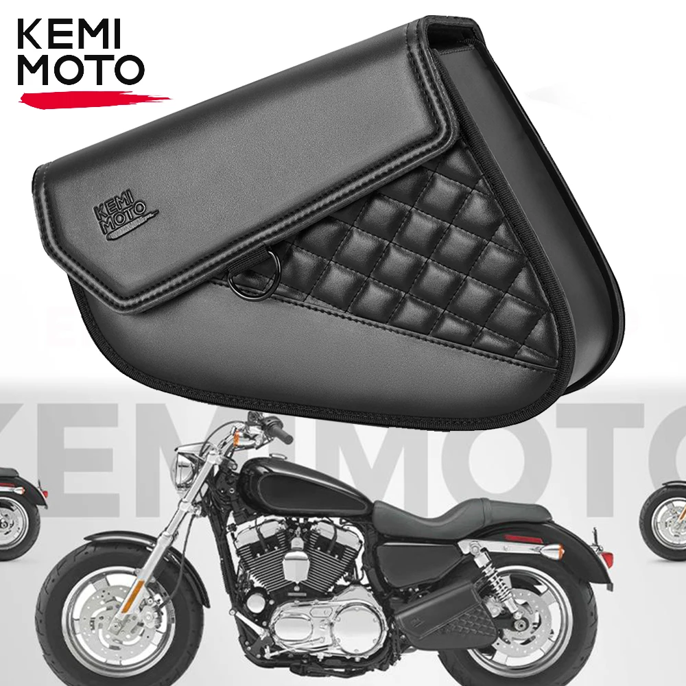 KEMIMOTO Motorcycle Swingarm Bag Side Bags Swing Arm Bags for Sportster