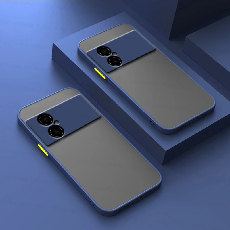Matte PC Abdeckung Für Xiaomi Poco M4 5G Fall Xiaomi Poco M3 M4 Pro 4G 5G Abdeckung stoßfest TPU Schutzhülle Telefon Zurück Fall Po_voghion.com
