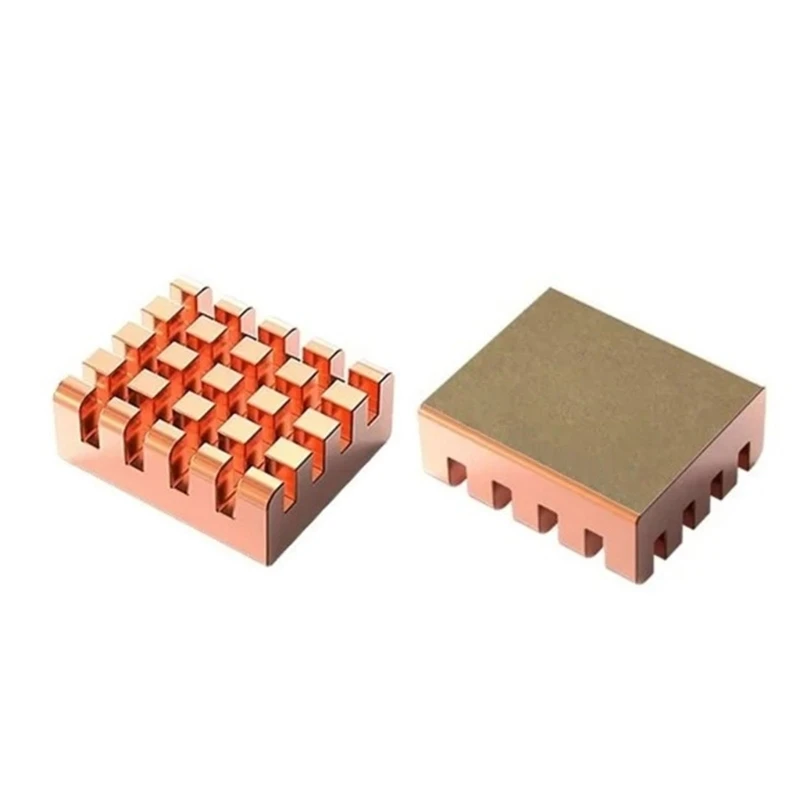 F3MA 12x13x5mm 순수 구리 칩셋 방열판 라디에이터 방열판 CPU LED 전원용 테이프가 있는 냉각 핀 Active Compo