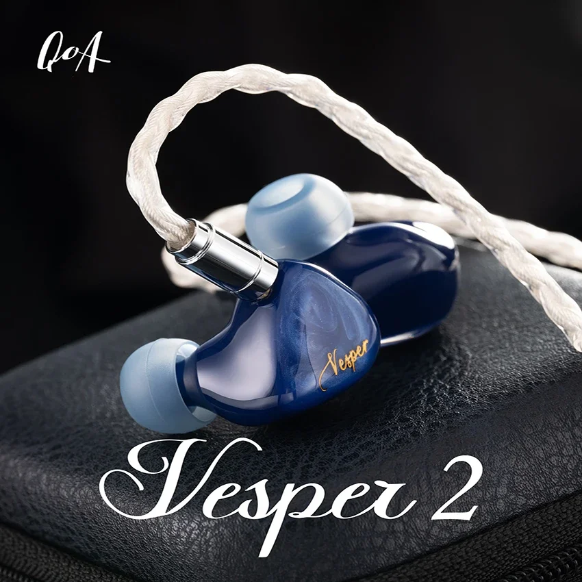

Наушники-вкладыши Kinera QOA Vesper 2 2nd 1BA + 1DD, гибридные Hi-Fi DJ мониторы