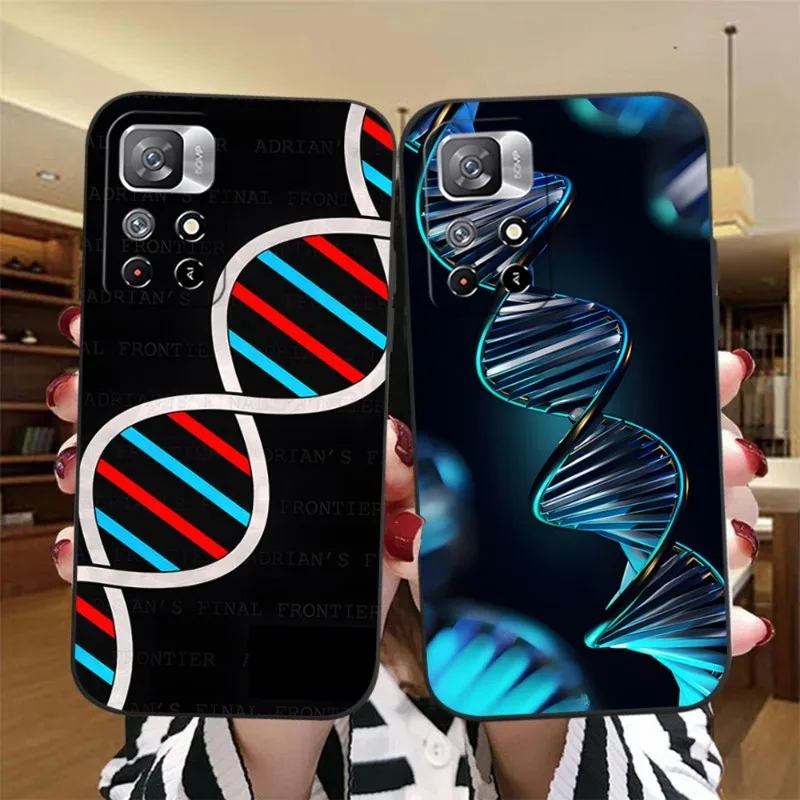 Custodia Per Telefono Dna Per Xiaomi Redmi 11 10X9 8 7 6 A C T S Pro Plus Custodia Morbida In Silicone Nero