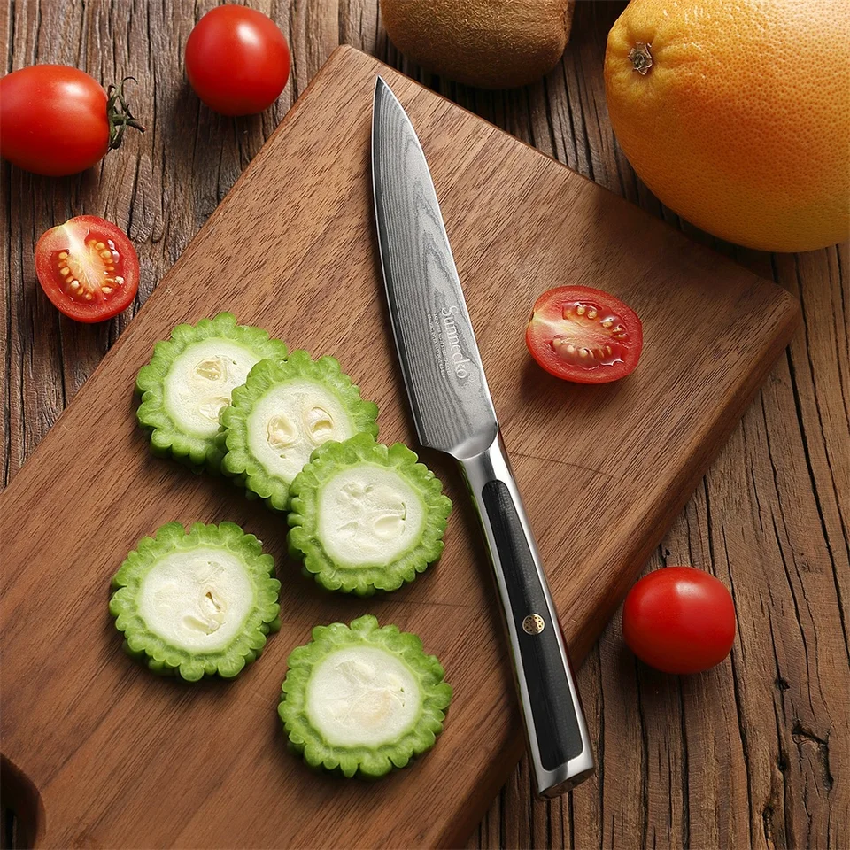 Ultra Sharp Damascus Steel Utility Paring Knife