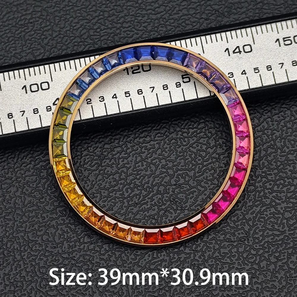 Rhinestone-Embellished Watch Bezel Insert