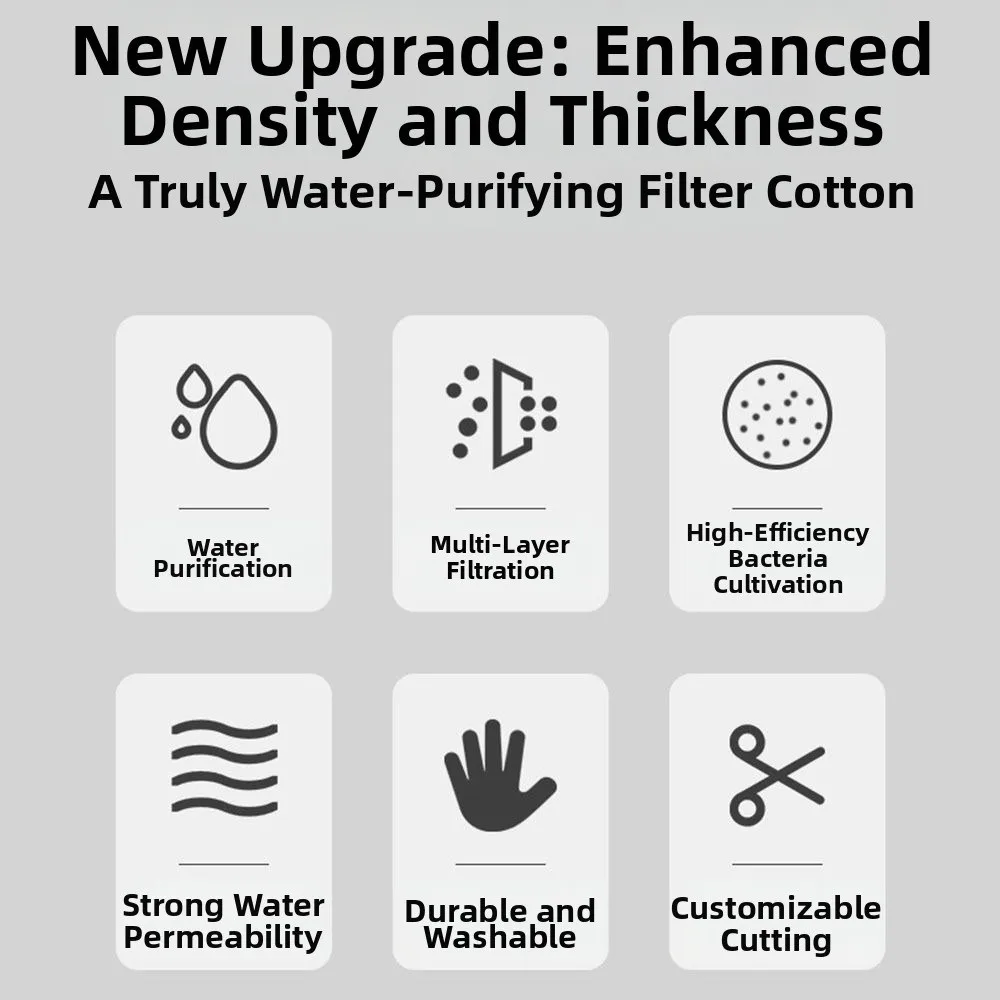 Reusable High Density Aquarium Filter Sponge