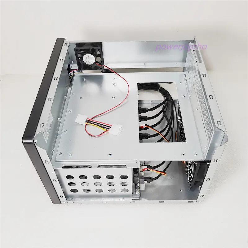 new office home storage hot-swap Server chassis IPFS 8bays NAS case 6GB sata backplane USB3.0 support matx motherboard